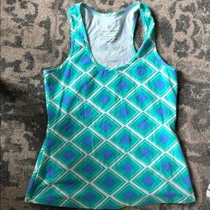 Mahi gold patterned tank top